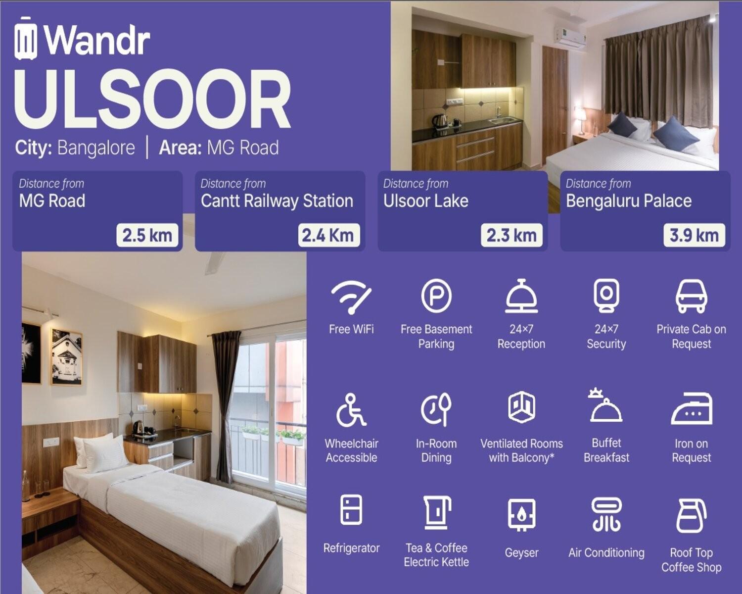 Wandr Hotel- Near Mg Road Bengalúr Exteriér fotografie